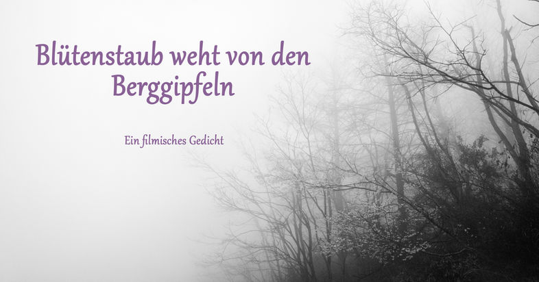 Blütenstaub weht von den Berggipfeln